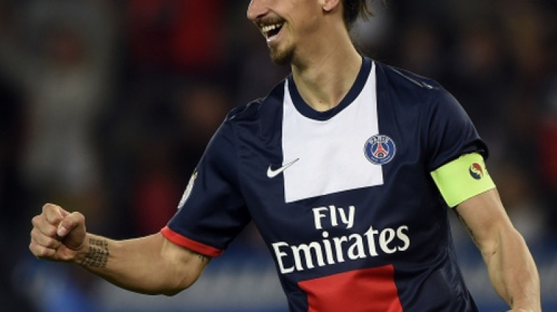 Zlatans Ibrahimovičs šosezon visos turnīros 46 spēlēs guva 41 vārtus
Foto: AFP/Scanpix