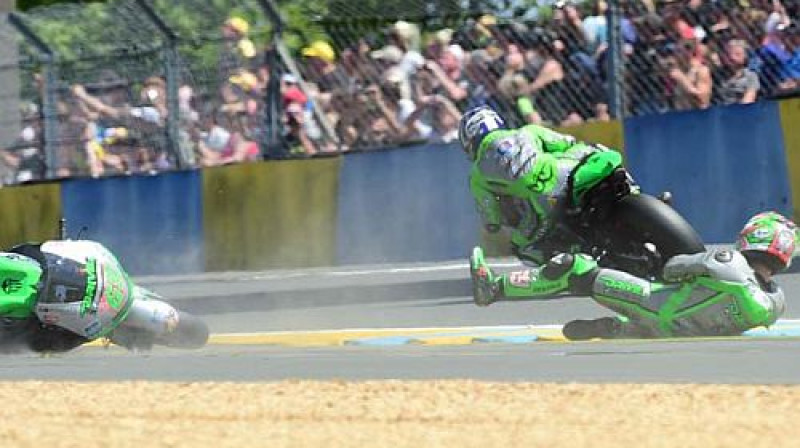 Nikija Heidena kritiens 1. aplī
Foto: speedweek.com