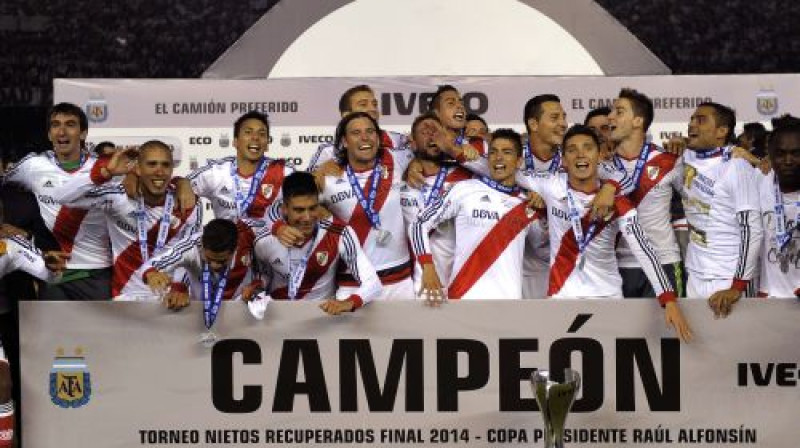 "Club Atletico River Plate" atkal Argentīnas virsotnē
Foto: AFP/Scanpix