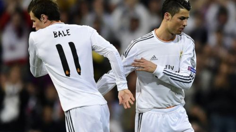 Madrides "Real" futbolisti Garets Beils un Krištianu Ronaldu
Foto:AFP/Scanpix