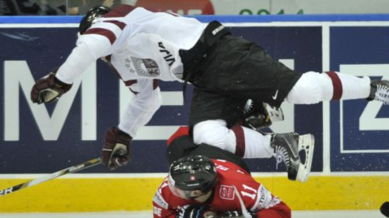 Latvija paklūp pār Šveici
Foto: Romāns Kokšarovs/F64