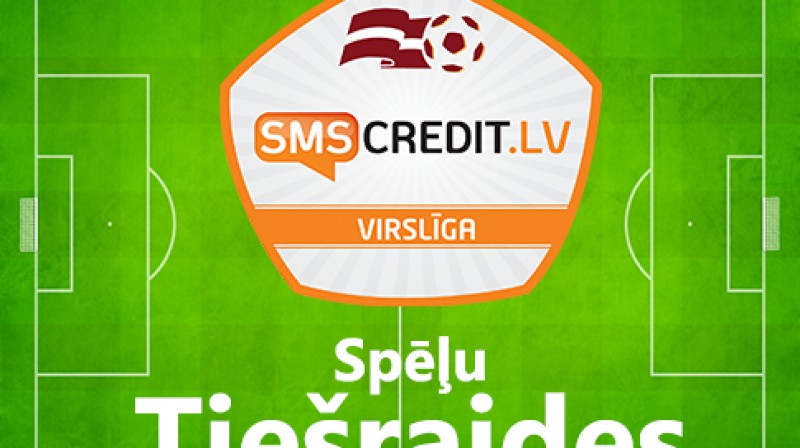 SMScredit.lv Virslīgas spēļu tiešraides skaties Sportacentrs.com