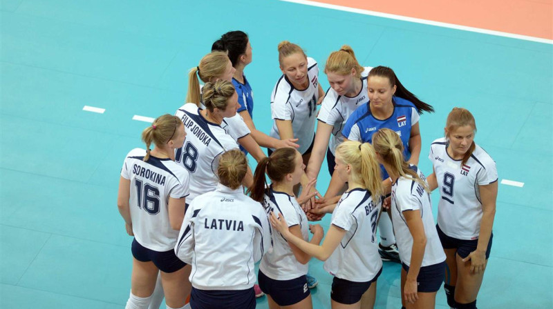Latvijas dāmu volejbola izlase
Foto: www.cev.lu
