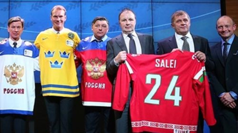 IIHF Slavas zālē uzņemtie
Foto: Andre Ringuette / HHOF-IIHF Image
