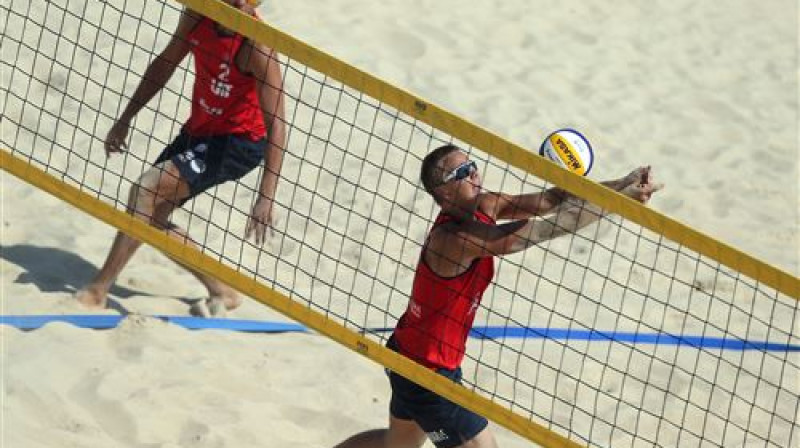 Ruslans Sorokins un Edvarts Buivids
Foto: fivb.org