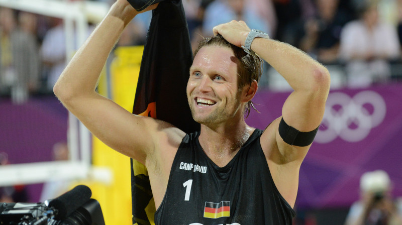 Juliuss Brinks pēc triumfa Londonas olimpiskajās spēlēs
Foto: AFP/Scanpix