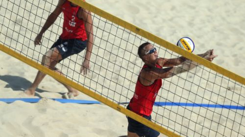 Ruslans Sorokins un Edvarts Buivids
Foto: Fivb.org
