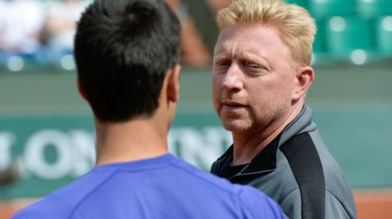 Boriss Bekers sniedz padomu Novaku Džokovičam
Foto: AP/Scanpix