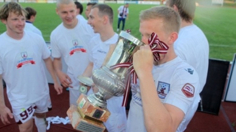 "Jelgava" ar Latvijas kausu
Foto: Ivars Veiliņš, "Jelgavas Vēstnesis"