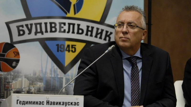 "Budivelnik" ģenerālmenedžeris Ģedimins Navikausks
Foto: Budivelnyk.ua