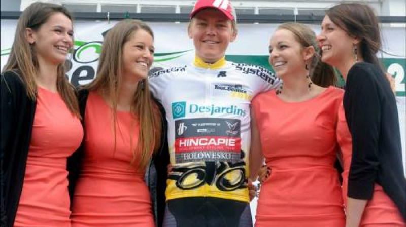 Toms Skujiņš pēc triumfa
Foto: www.tourdebeauce.com