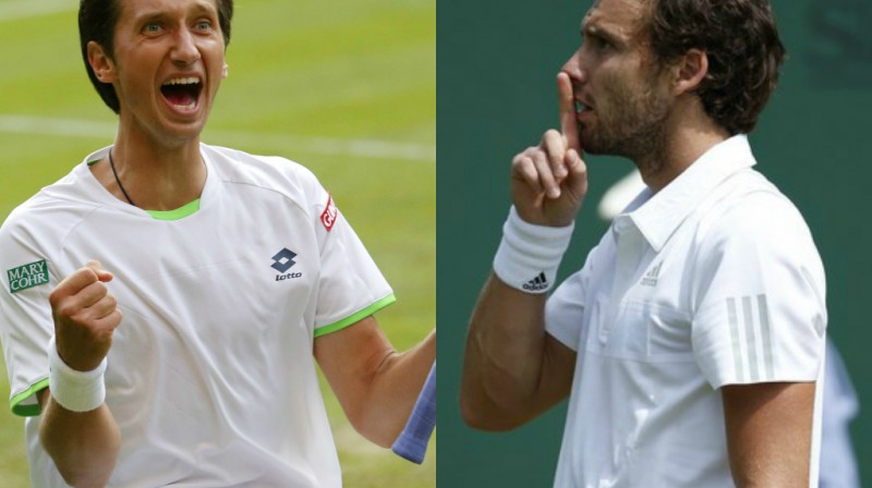 Sergijs Stahovskis un Ernests Gulbis
Foto: AFP/Empics Sport/Scanpix