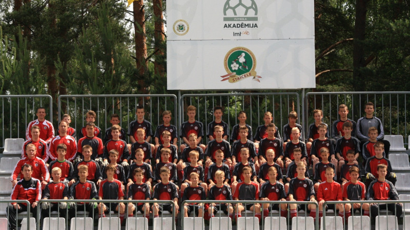 LMT Futbola akadēmijas talantu skates dalībnieki U13 vecuma grupā. Foto: LFF.lv