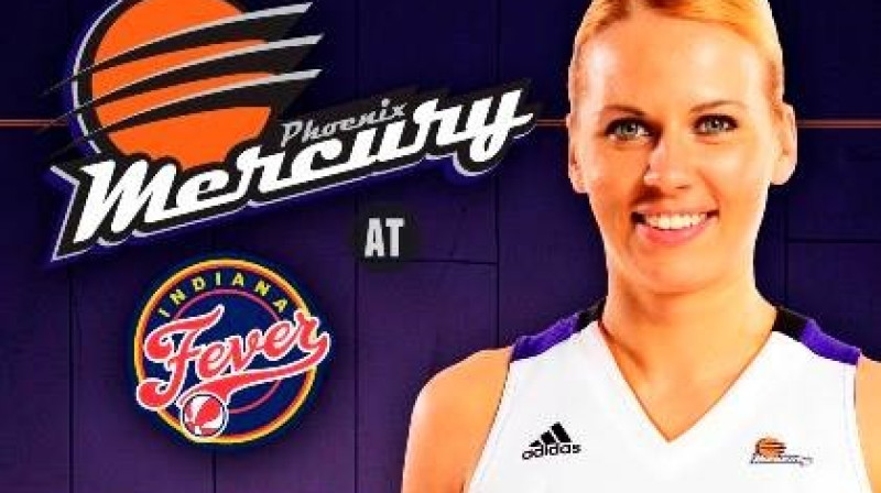 Anete Jēkabsone-Žogota un "Mercury": 1. vieta WNBA kopvērtējumā pēc sešām nedēļām
Foto: Phoenix Mercury