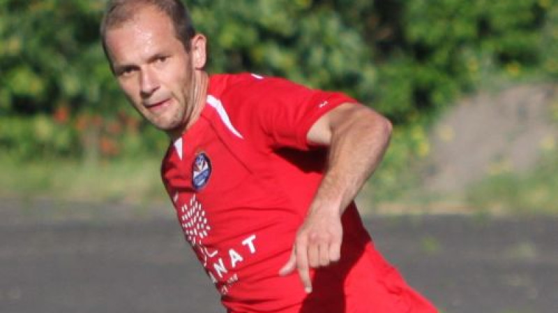 Viktors Morozs guva trešos vārtus, taču atstāja "Skonto" mazākumā
Foto: Pāvels Formanickis