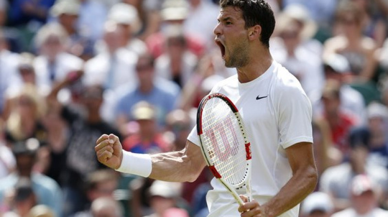Grigors Dimitrovs pirmo reizi spēlēs "Grand Slam" pusfinālā
Foto: EMPICS Sport/Scanpix