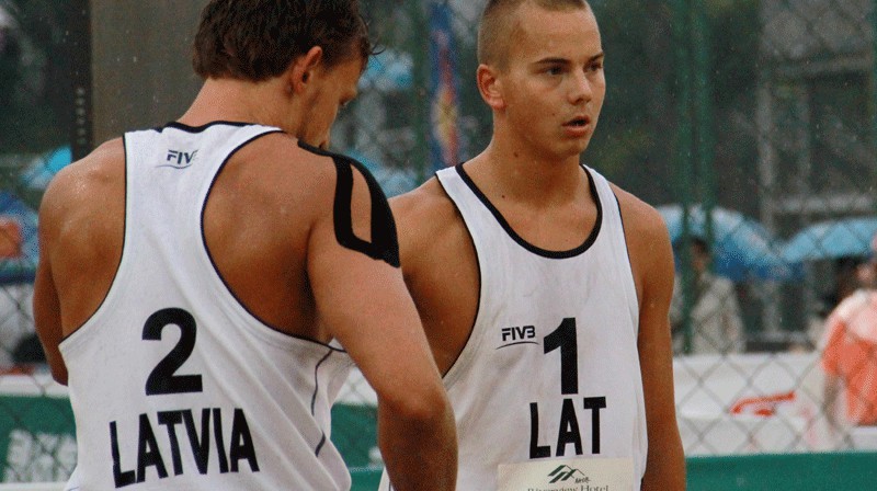 Ruslans Sorokins un Edvarts Buivids
Foto: fivb.org