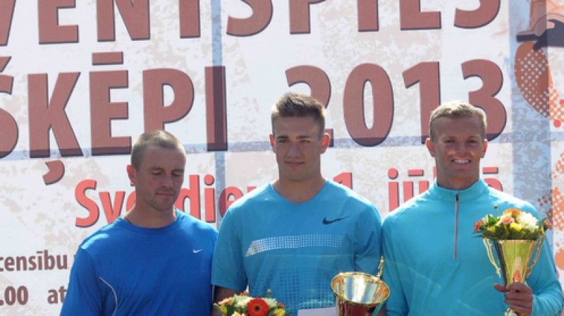 2013. gada Ventspils šķēpu laureāti 
Foto: Juris Presņikovs, ventspils.lv
