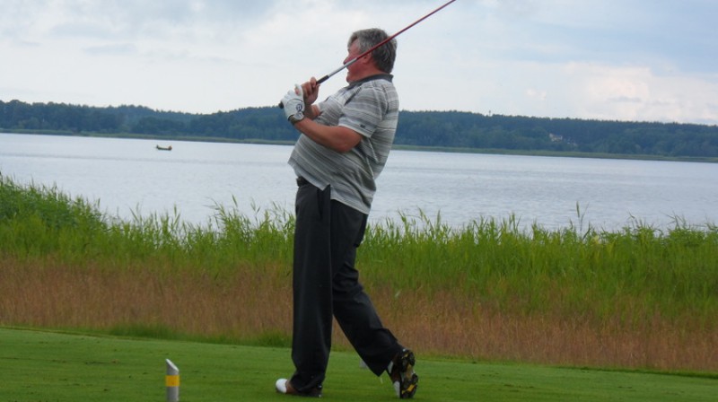 Pēteris Cīmanis un golfs 
Foto: kamanas.lv