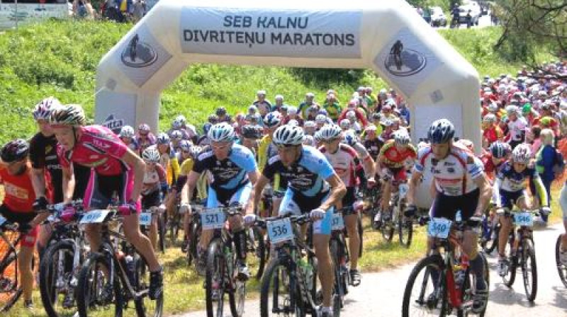 SEB MTB maratona dalībnieki Siguldā
Foto: Atis Ievieņš