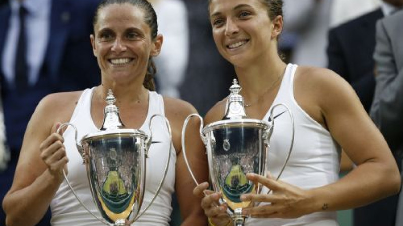 Roberta Vinči un Sāra Erani
Foto: AP/Scanpix