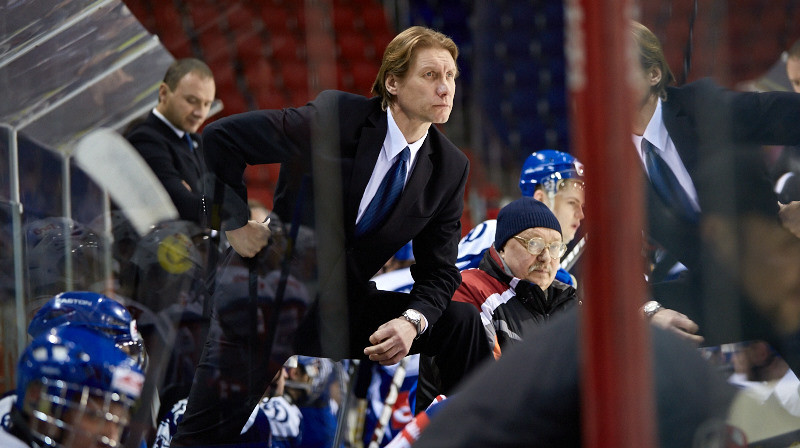Aleksandrs Beļavskis darbā ar baltkrievu klubu
Foto: hcdinamo.by