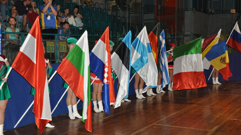 Eiropas 8.maksibasketbola čempionāta atklāšanas parāde.
Foto: www.maxibasketballostrava2014.cz/