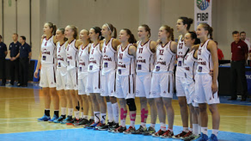 Latvijas U20 izlase: sesto reizi Eiropas labāko astoņniekā.
Foto: Jānis Avotnieks