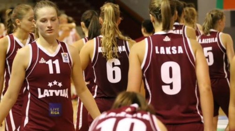 Latvijas U20 izlases basketbolistes
Foto: Jānis Avotnieks