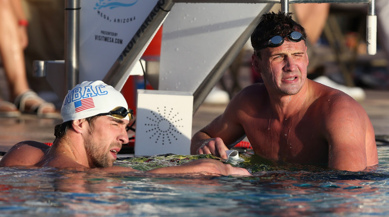 Maikls Felpss un Raiens Lohte (2014)
Foto: AFP / Scanpix