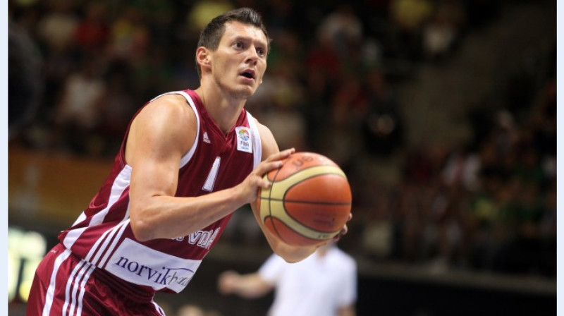 Valstsvienības kapteinis Jānis Blūms
Foto: FIBAEurope.com