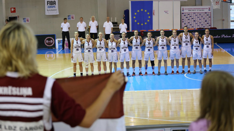 Latvijas U20 sieviešu basketbola izlase: piektā vieta 2014. gada Eiropas čempionātā
Foto: Jānis Avotnieks