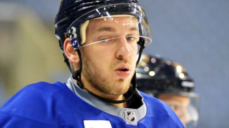 Zemgus Girgensons "Sabres" attīstības nometnē
Foto:  Olean Times Herald