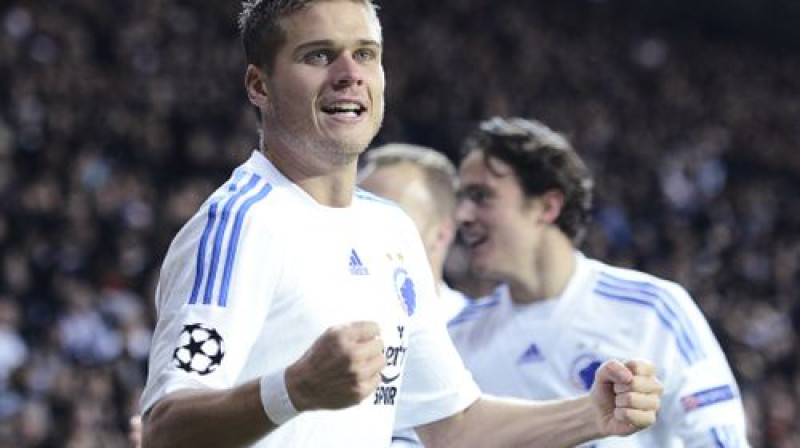 "Kobenhavn" pagājušajā rudenī ČL grupu turnīrā ar 1:0 uzvarēja "Galatasaray"
Foto:AFP/Scanpix