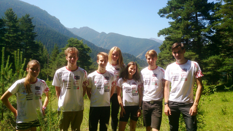 Latvijas junioru komanda 
Foto: LOF preses dienests