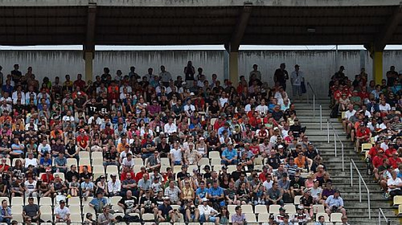 Skatītāji Vācijas F1 posmā
Foto: AFP/Scanpix