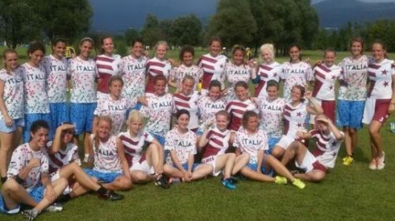 Latvijas un Itālijas U19 frisbija izlases
Publicitātes foto