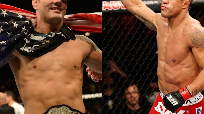 Kriss Veidmans (no kreisās) un Vitors Belforts
Foto: sherdog.com