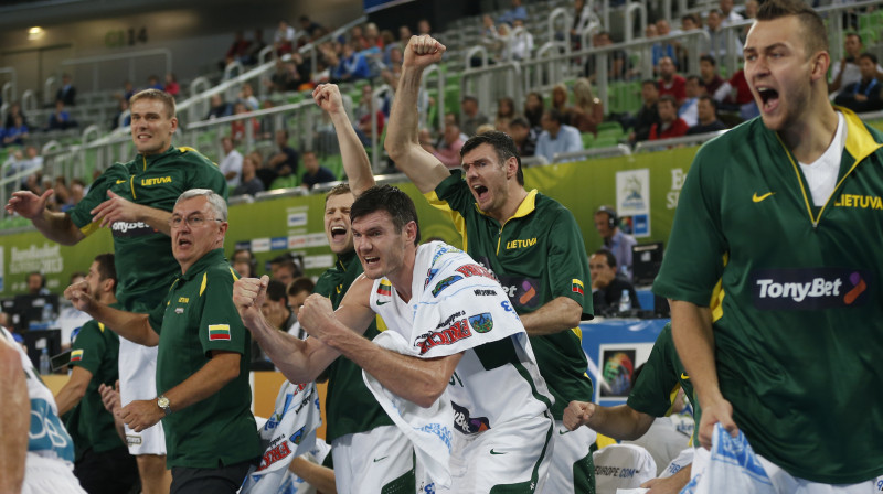 Lietuvas basketbola izlase: 2014. gada mērķis - pirmais piecinieks pasaulē 
Foto: AP/Scanpix