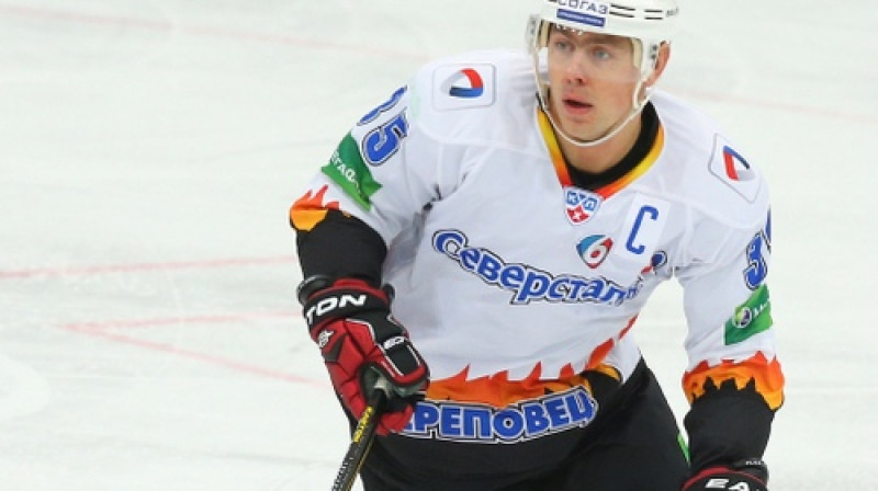 Vladimirs Antipovs Čerepovecas "Severstal" rindās iepriekšējā sezonā 34 spēlēs tika pie 12 (4+8) punktiem
Foto: ITAR-TASS/Scanpix