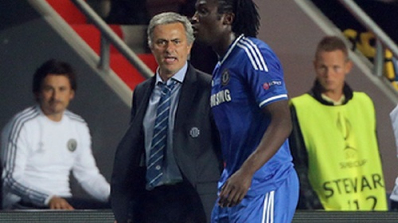 Žuzē Mourinju un Romelu Lukaku
Foto: PA Wire/Scanpix