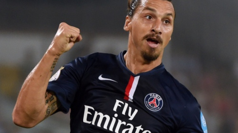 Zlatans Ibrahimovičs PSG karjerā 93 spēlēs guvis 78 vārtus
Foto: AFP/Scanpix