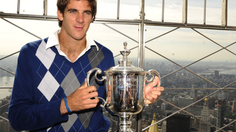 Huans Martins Del Potro pēc uzvaras 2009. gada "US Open"
Foto: AFP/Scanpix