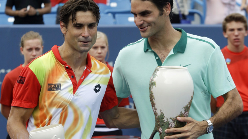 Davids Ferers un Rodžers Federers 
Foto: AP/Scanpix
