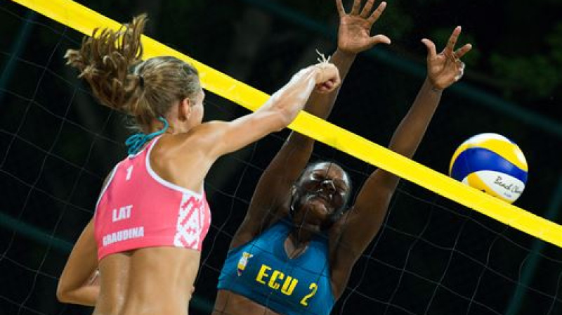 Tīna Graudiņa apbēdina ekvadorieti Naņdzjinā
Foto: fivb.org