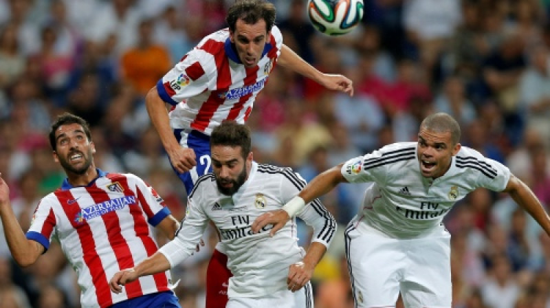 "Real" pret "Atletico" - daudz cīņas, dzelteno kartīšu un neizšķirts
Foto: AP/Scanpix