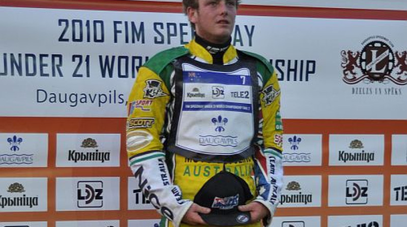 2010. gadā Daugavpilī Dārsijs Vords uzvarēja pasaules junioru čempionāta finālā
Foto: Jevgeņijs Jaņens