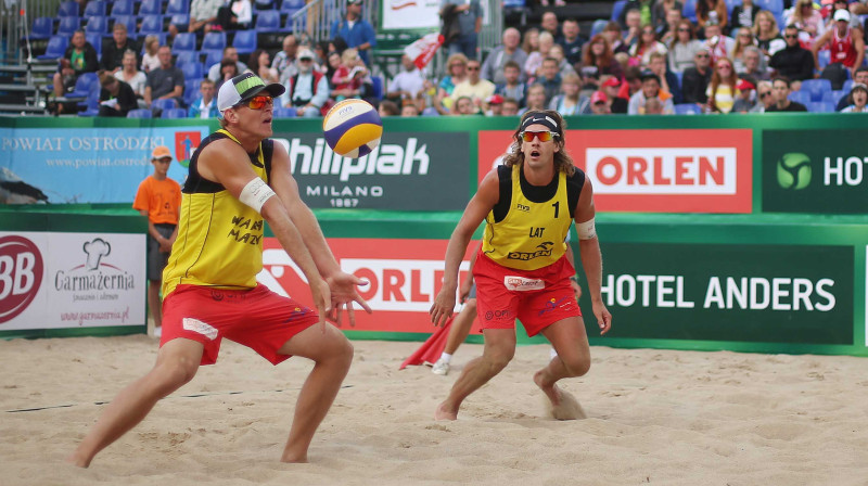 Jānis Šmēdiņš & Aleksandrs Samoilovs
Foto: FIVB