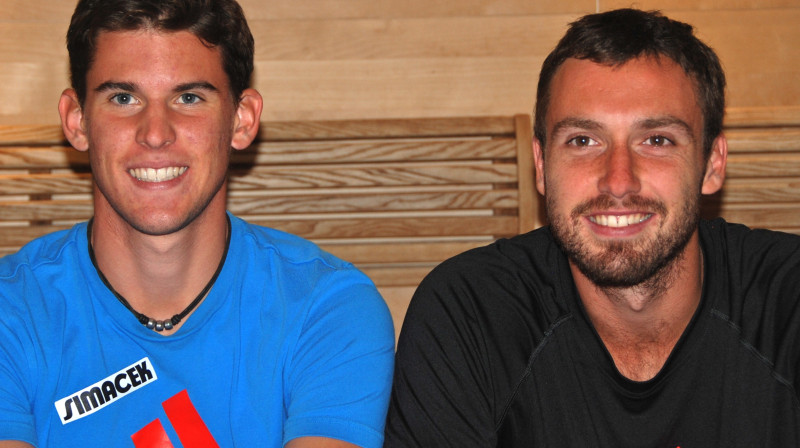 Dominiks Tīms un Ernests Gulbis
Foto: http://www.winning.at