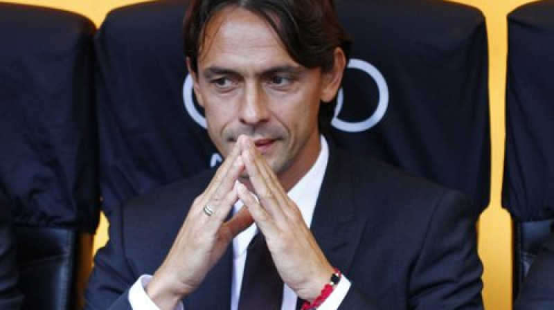 "Lieliski," Filipo Indzagi pēc pirmās spēles  A Sērijas trenera godā
Foto:LaPresse/Scanpix